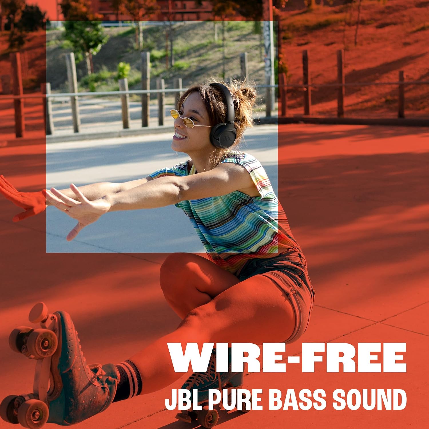 JBL Tune 530BT Wireless On-Ear Headphones with Bluetooth, Lavender